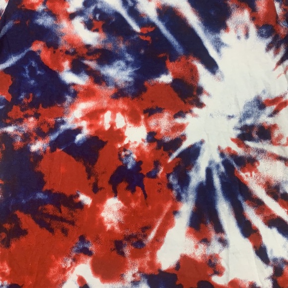 Tommy Hilfiger T-shirt Tie Dye Youth M 12-14 Red White and Blue - 4th of July - Picture 2 of 8